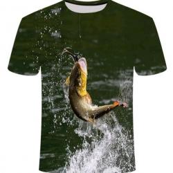 !!! SUPER PROMO !!! Tee-shirt réaliste pêche taille de S à 5XL n°30