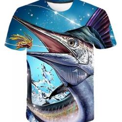 !!! SUPER PROMO !!! Tee-shirt réaliste pêche taille de S à 5XL n°32