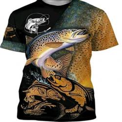 !!! SUPER PROMO !!! Tee-shirt réaliste pêche taille de S à 5XL n°33