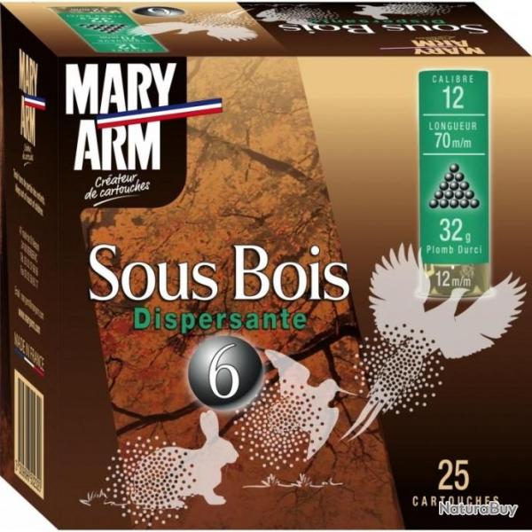 Cartouches Mary Arm Sous Bois 32g BD - Cal. 12 x1 boite