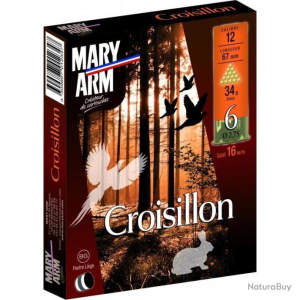 Cartouches Mary Arm Croisillon 34g BG - Cal. 12 x5 boites
