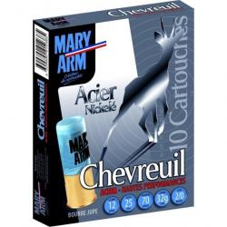Cartouches Mary Arm Chevreuil 32g BJ Acier Nickelé - Cal. 12 x1 boite
