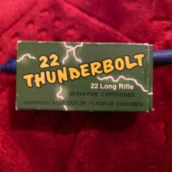 6 boîtes, 300 Cartouches THUNDERBOLT calibre 22 Long Rifle.