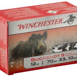 CARTOUCHES WINCHESTER BUCKSHOT 12/70 33G 9 PELLETS