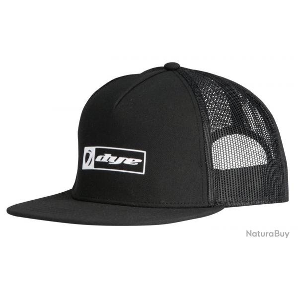 Casquette DYE Hat Squared Trucker Noir/Blanc