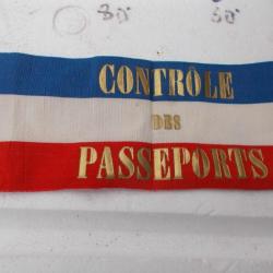brassard controle des passeports de la PAF,neuf!!RARE