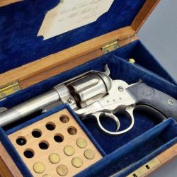REVOLVER COLT LIGHTNING 1877 SHERIFF 3.5 Pouces Calibre 38 Long Colt ETCHED PANEL EN COFFRET 1879 - 