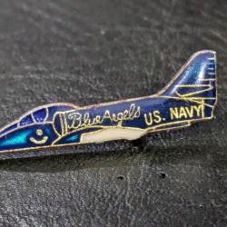 A Pins Insigne Militaire Avion Us Navy Blue Angels Jet Lapel Pin Aircraft badge Taille : 30 * 10 mm