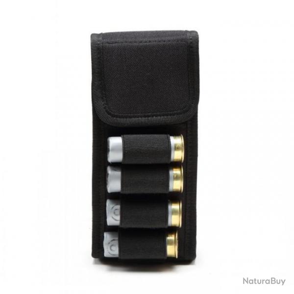 Porte Munitions cartouchire 16 Cartouches NOIRE calibre 12