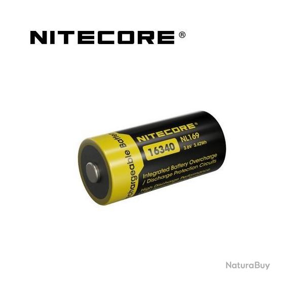 Batterie Nitecore NL169 rechargeable - 950mAh 3.6V protge Li-ion