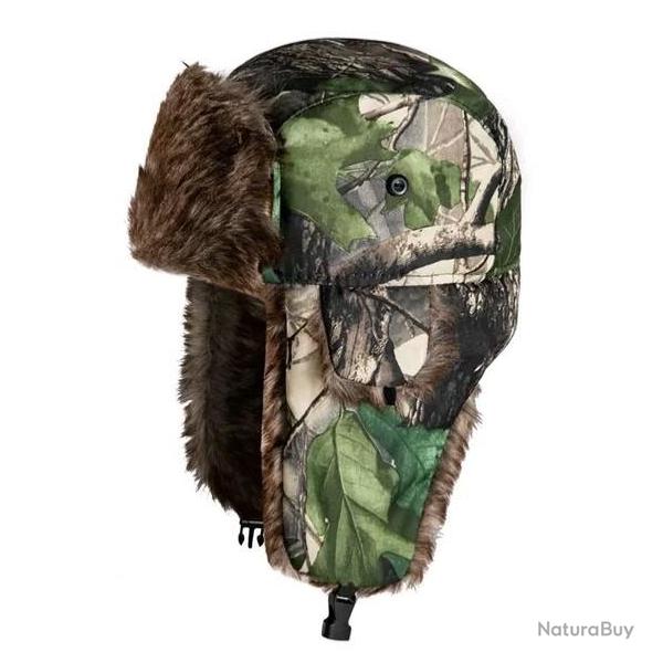 Cagoule polaire camouflage  Chapka camouflage en polyester n3