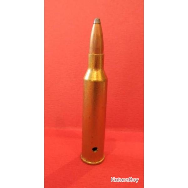 UNE !! cartouche cal.225 WINCHESTER  NEUTRALISEE   .
