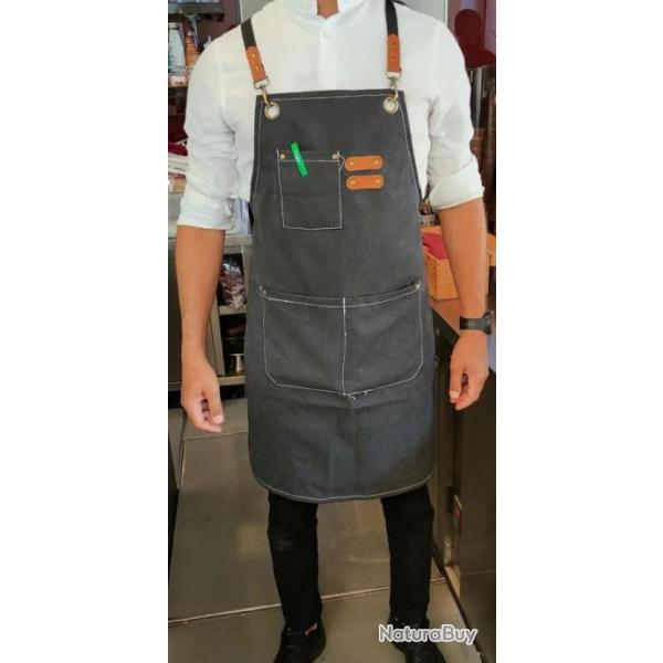Tablier de travail de menuiserie, toile epaisse