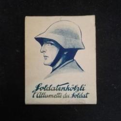 Boîte d'allumettes réglementaire de l'armée Suisse Schmidt Rubin WWII.