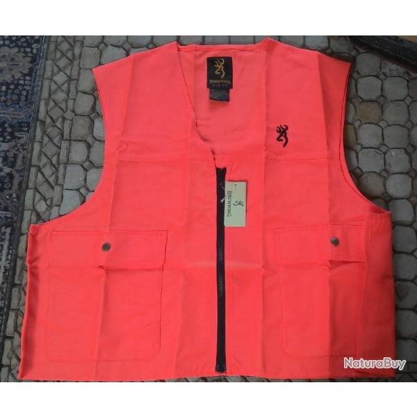 Gillet Orange Safety Vest Browning ref 251