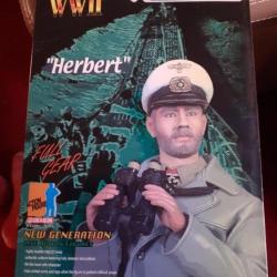 Figurine articulée de U-BOT CAPTAIN 2* guerre  " Herbert"