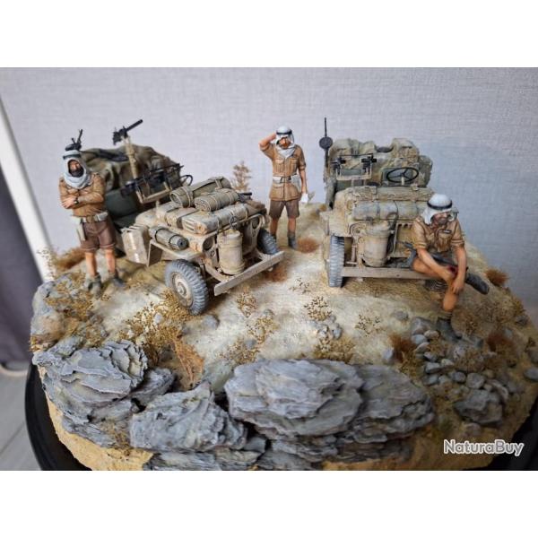 Figurines diorama Jeep SAS