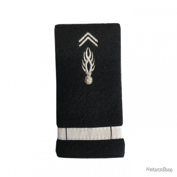 Grade Gendarmerie Fourreau Dpartementale Brod Patrol Equipement - Noir - Aspirant