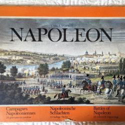 Recueil de 24 gravures en couleur illustrant les campagnes Napoléonienne.