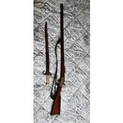 Fusil Remington rolling block  égyptien , baguette et sangle d'époque.