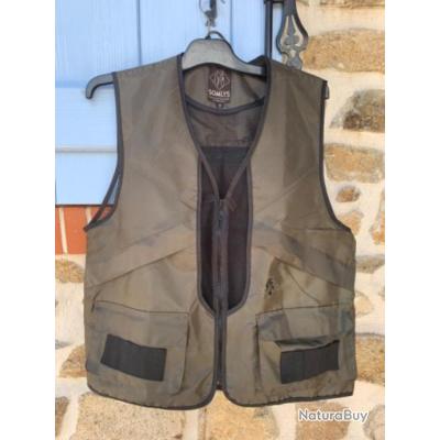 Gilet De Chasse Bécasse Somlys 252N - Vert Anti-ronce - Léger Et Souple - Pour Chasseurs Exigeants