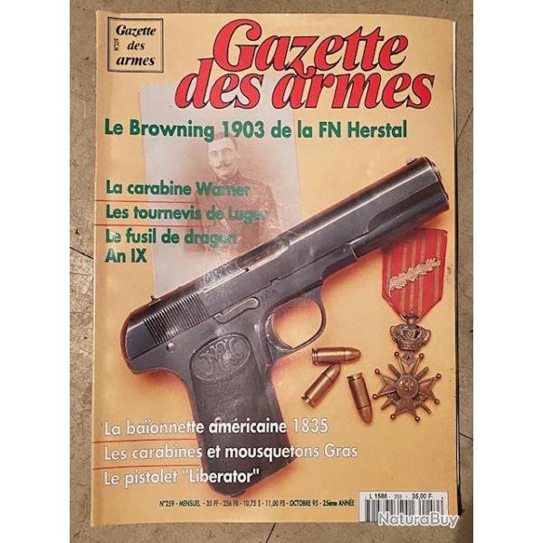 gazette des armes N259 d'octobre 1995