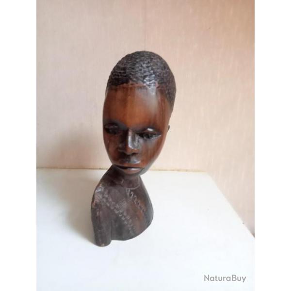 statuette ancienne africaine en bois art africain  hauteur 20 cm