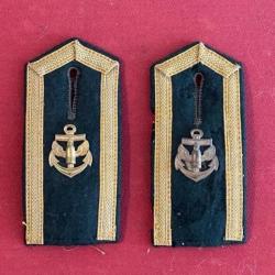 Épaulettes sous officer artillerie côtière Kriegsmarine WW2