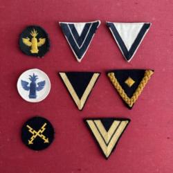 Beau lot d'insignes de manches Kriegsmarine WW2