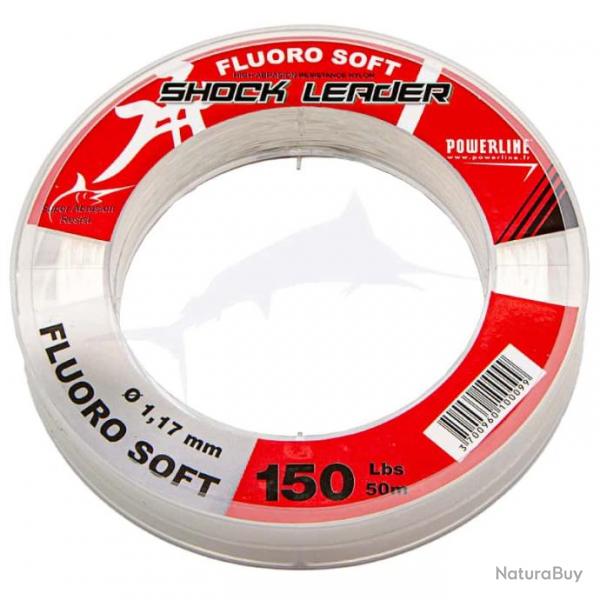 Powerline Shock Leader Fluoro Soft 150lb