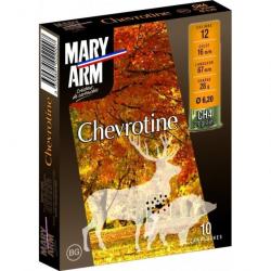 Cartouches Mary Arm Chevrotine 28g 21 grains BG - Cal.12 x10 boites