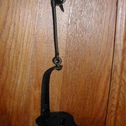 Rare Ancien Chaleil Ustensile de Cheminée 1900 Lampe à Huile Déco Curiosité