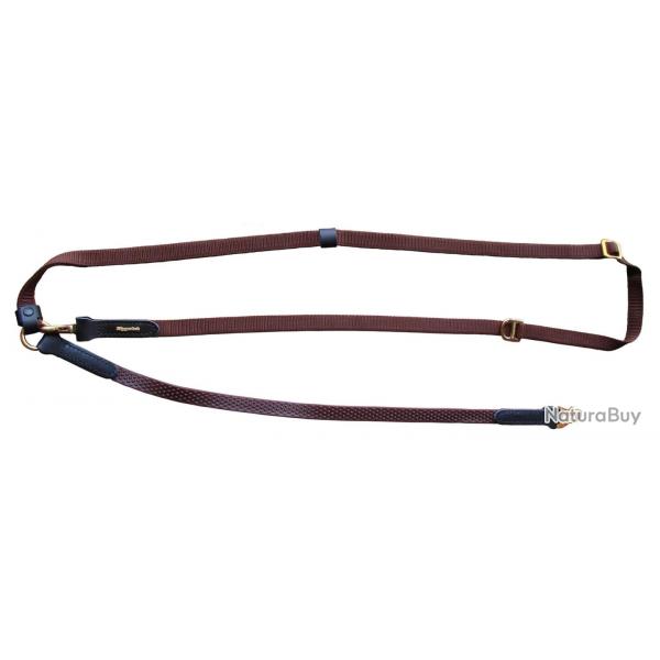 Laisse bandoulire Niggeloh Grip - Marron