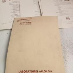 Lot d'anciennes gravures distribués par les laboratoires AVLON