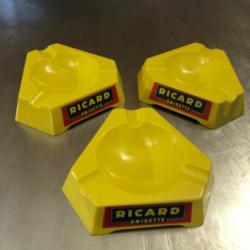 Cendrier vintage Ricard x3