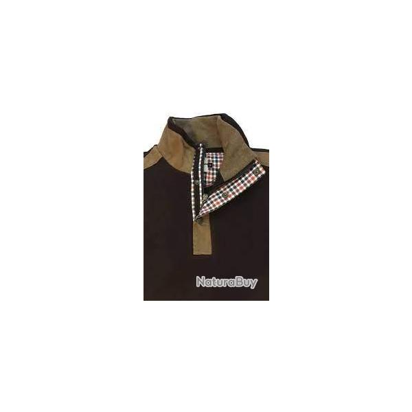 Sweat col camionneur lovergreen couleur Chocolat taille M *