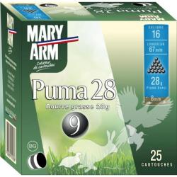 Cartouches Mary Arm Puma 28 BG - Cal. 16 x1 boite