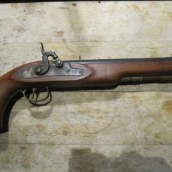 KENTUCKY- pistolet  A  PERCUSSION, FABRICATION JUKAR