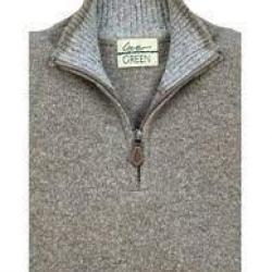 Pull col zippe gris Lovergreen taille 2XL