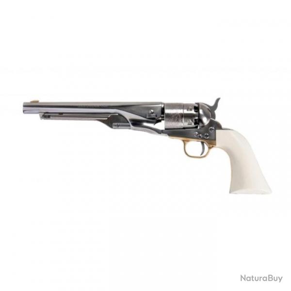 Rplique revolver Pietta 1860 colt army old silver ivoire - Cal 44 PN