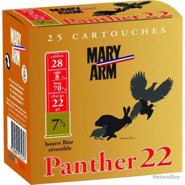 Cartouches Mary Arm Panther 22 BJ - Cal. 28 x2 boites