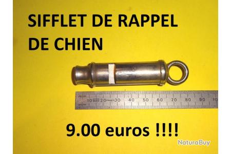 Sifflet De Dressage Buffle Noir Pour Chien + Rappel