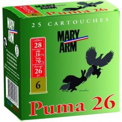 Cartouches Mary Arm Puma 26 BJ - Cal. 28 x1 boite
