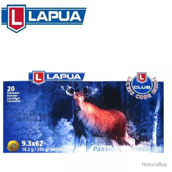 20 Munitions LAPUA Naturalis Cal 9.3x62- 250gr