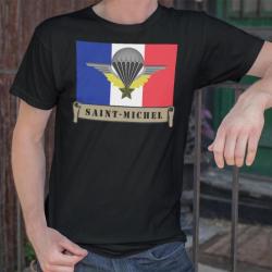 Tshirt Militaire Saint-Michel patron Parachutiste France armée V2, T-Shirt toutes tailles, NEUF !