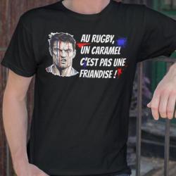 Tshirt Maillot Rugby Un Caramel Fan Ovalie France Rugbyman XV, T-Shirt toutes tailles, NEUF !