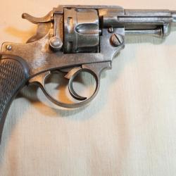 NON NEGOCIABLE  Revolver CHAMELOT DELVIGNE Poinçon ELG cal 11mm73 type 1874 civil - Catégorie D