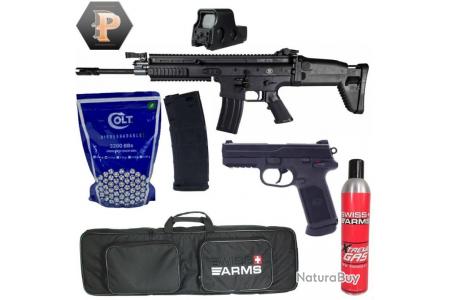 Pack Airsoft FN Scar-L + FNX-45 + Accessoires - Fusils d'assaut
