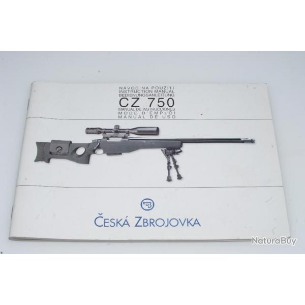 Carabine CZ 750: manuel
