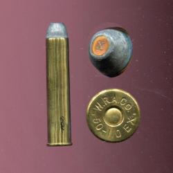 .50-110 EXPRESS WCF - WRACO - balle plomb Express avec insert cuivre marqué X - BLACK POWDER